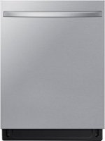 Samsung - AutoRelease Smart Built-In Dishwasher with StormWash, 46 dBA - Stainless Steel - Front_Zoom