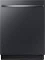 Samsung - 24" AutoRelease Dry Smart Built-In Stainless Steel Tub Dishwasher with 3rd Rack, StormWash, 46 dBA - Fingerprint Resistant Matte Black Steel