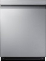 Samsung - 24” Top Control Smart Built-In Stainless Steel Tub Dishwasher with 3rd Rack, StormWash, 46 dBA - Stainless Steel - Front_Zoom