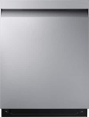 Samsung - 24" AutoRelease Dry Smart Built-In Stainless Steel Tub Dishwasher with 3rd Rack, StormWash, 46 dBA - Stainless Steel