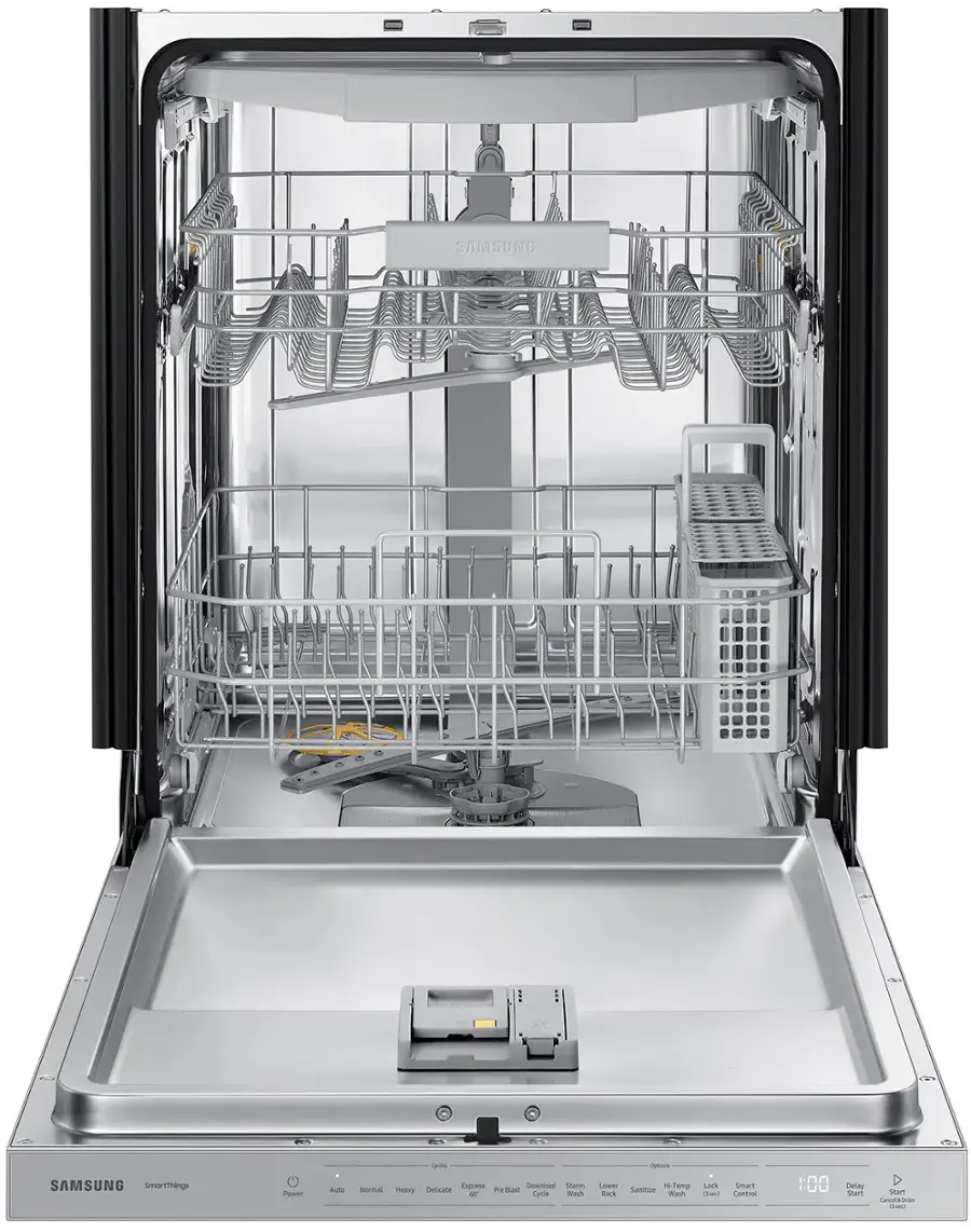 Alt View 14. Samsung - AutoRelease Dry Smart Built-In Stainless Steel Tub Dishwasher with 3rd Rack, StormWash, 46 dBA - Stainless Steel.