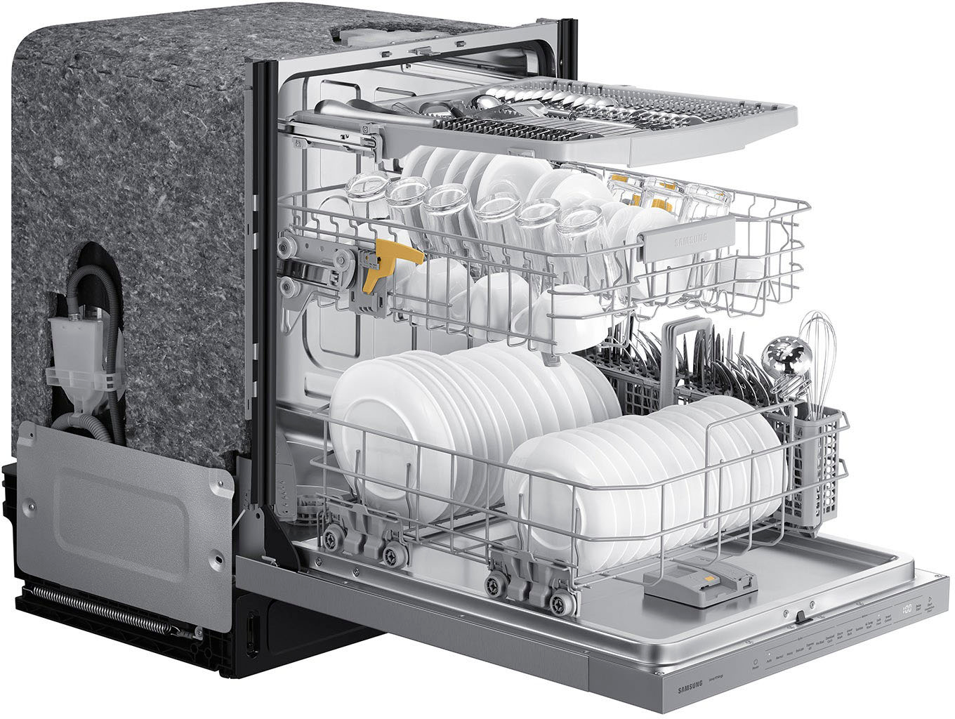 Samsung AutoRelease Smart Built-In Dishwasher with StormWash, 46dBA ...