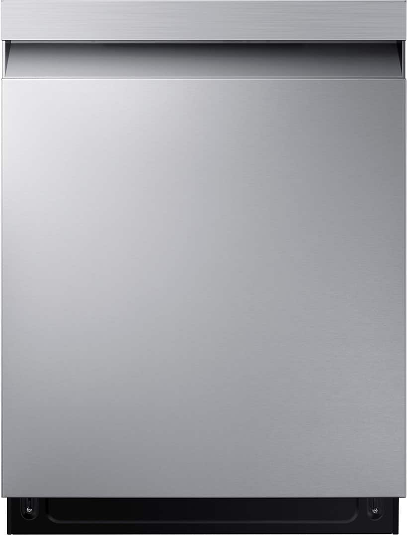 Front. Samsung - 24" Top Control Smart Built-In Stainless Steel Tub Dishwasher with Storm Wash, 48 dBA - Stainless Steel.