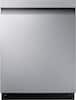 Front. Samsung - 24" Top Control Smart Built-In Stainless Steel Tub Dishwasher with Storm Wash, 48 dBA - Stainless Steel.