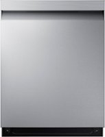 Samsung - 24" Top Control Smart Built-In Stainless Steel Tub Dishwasher with Storm Wash, 48 dBA - Stainless Steel - Front_Zoom
