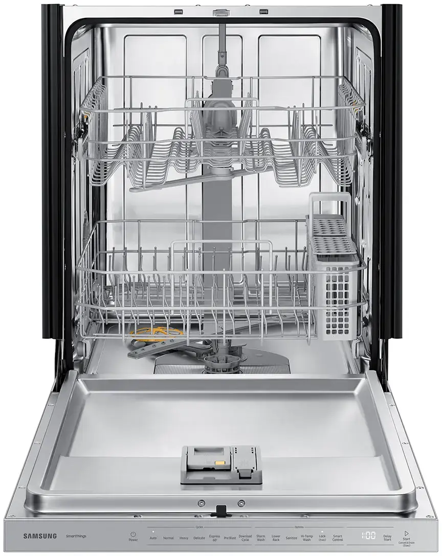 Alt View 14. Samsung - 24" Top Control Smart Built-In Stainless Steel Tub Dishwasher with Storm Wash, 48 dBA - Stainless Steel.