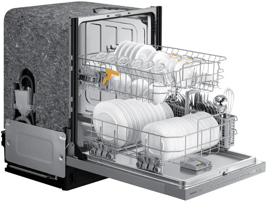 Alt View 16. Samsung - 24" Top Control Smart Built-In Stainless Steel Tub Dishwasher with Storm Wash, 48 dBA - Stainless Steel.
