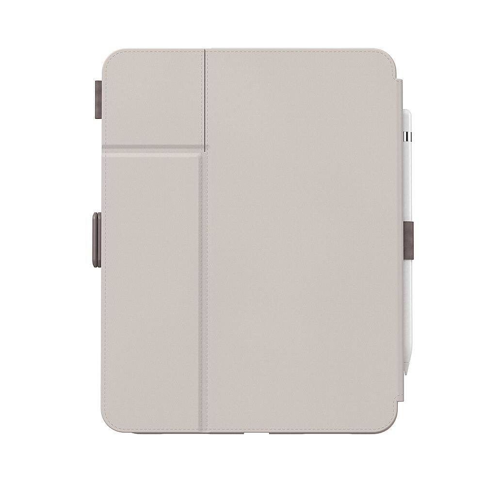 Left. Speck - Balance Folio R Case for Apple iPad 10.9" (10th Gen 2022) - Beech Grey.