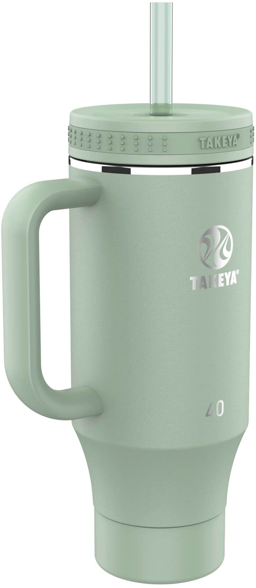 Left. Takeya - Tumbler 40oz StdStw Tmblr Matcha - Stainless Steel.