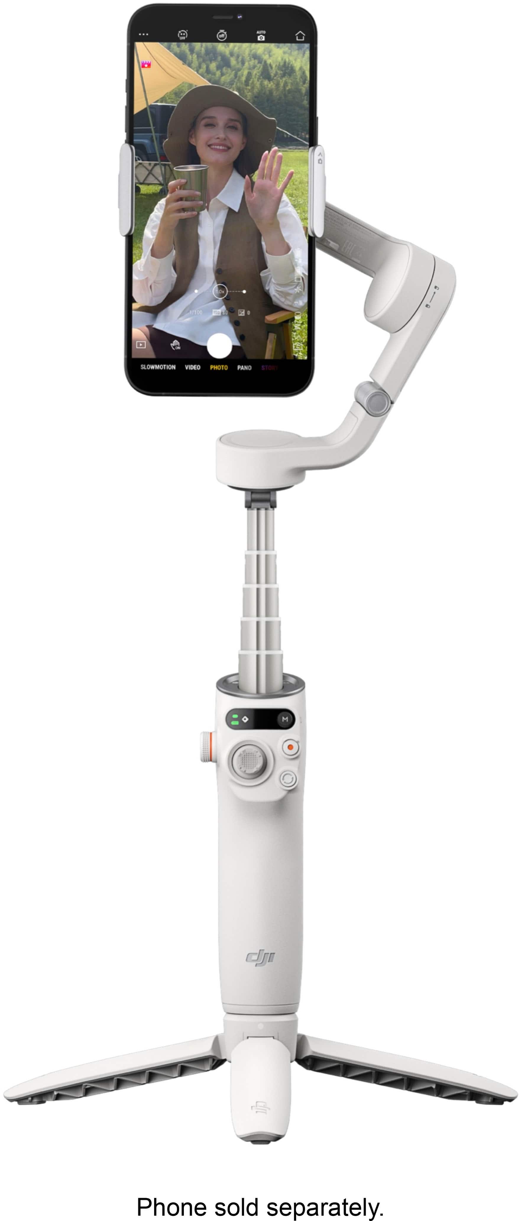 Alt View 11. DJI - Osmo Mobile 6 3-Axis Gimbal Stabilizer for Smartphones - Platinum Gray.