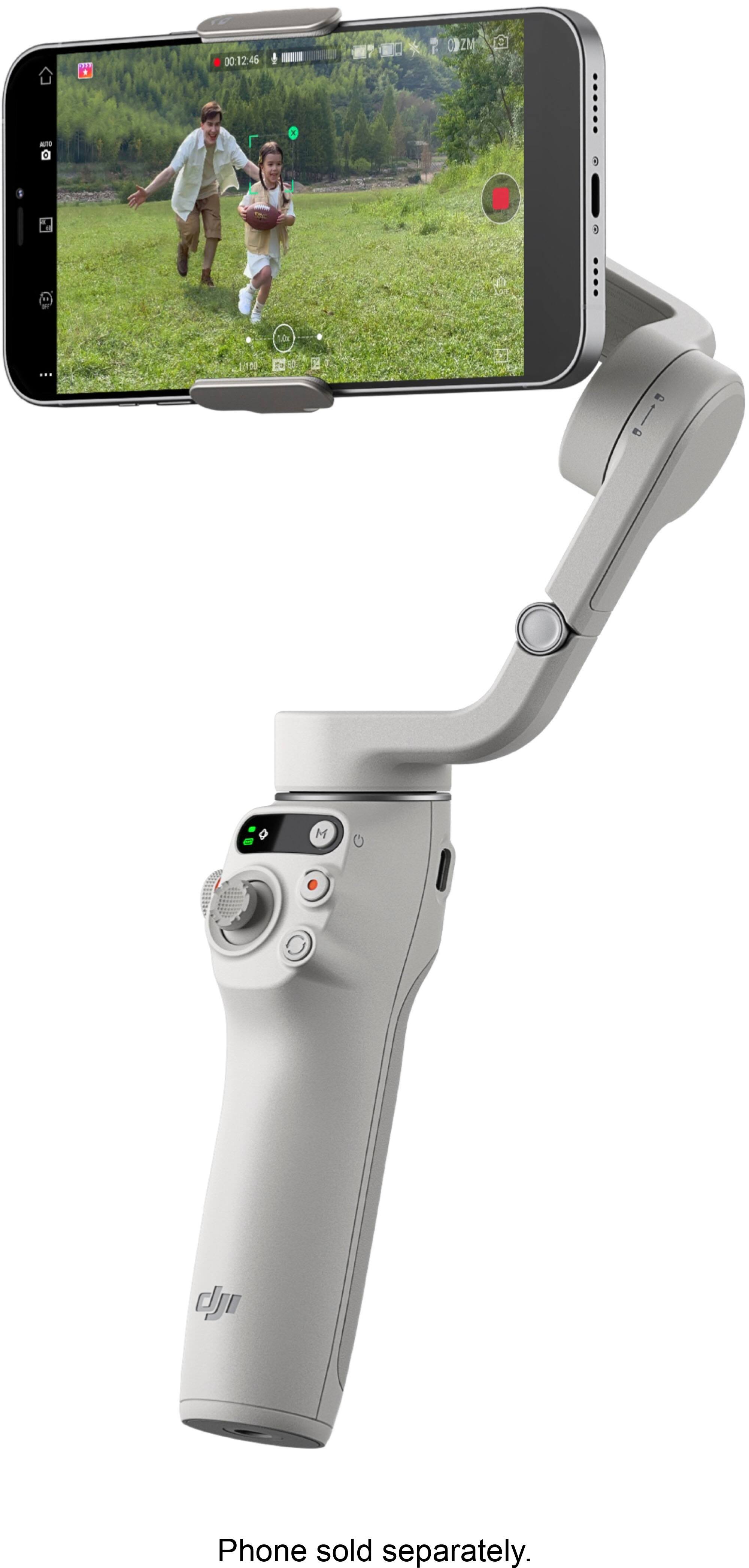 Alt View 12. DJI - Osmo Mobile 6 3-Axis Gimbal Stabilizer for Smartphones - Platinum Gray.