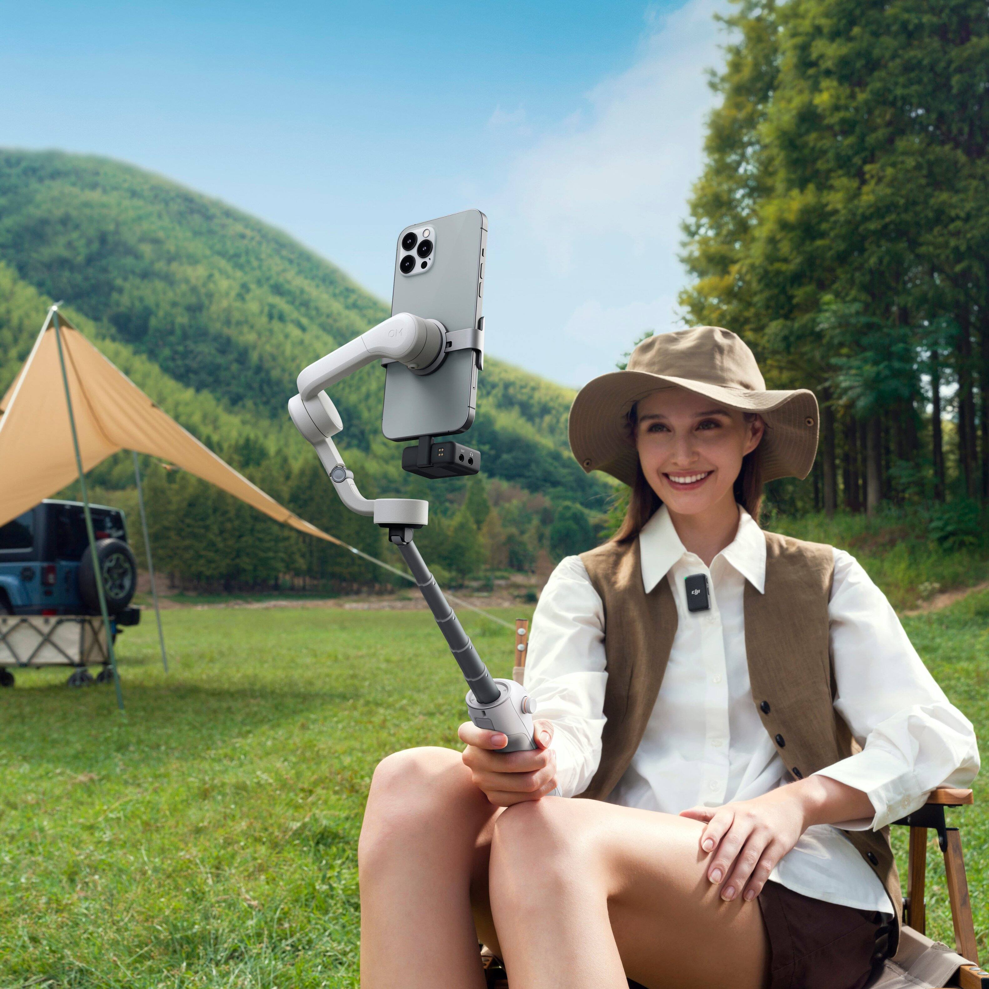 Alt View 16. DJI - Osmo Mobile 6 3-Axis Gimbal Stabilizer for Smartphones - Platinum Gray.