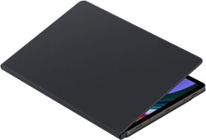 Samsung - Galaxy Tab S9 / S9 FE Smart Book Cover - Black - Front_Zoom