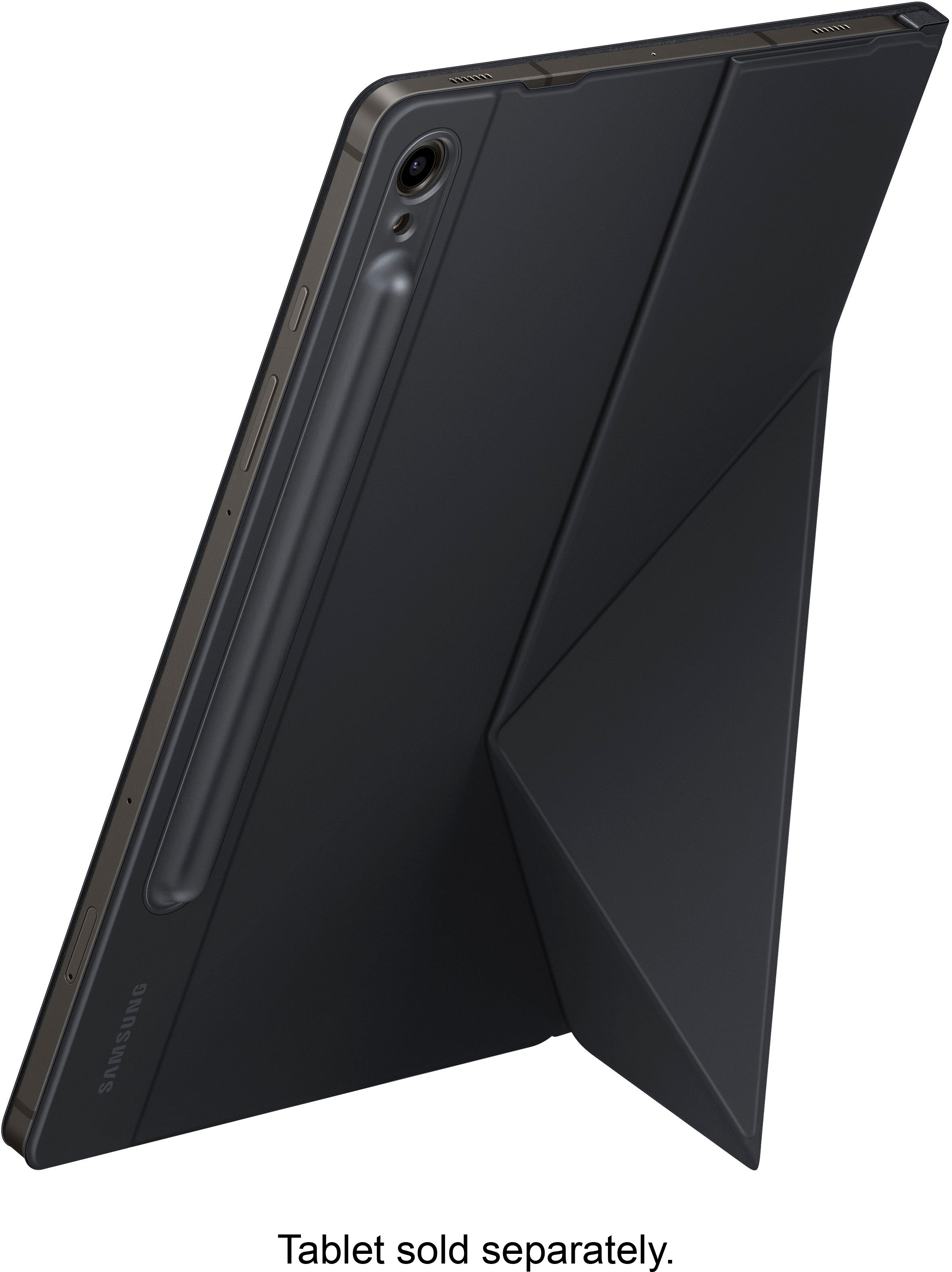 Herziening Computerspelletjes spelen schuintrekken Samsung Galaxy Tab S9 Smart Book Cover Black EF-BX710PBEGUJ - Best Buy