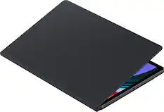 Front. Samsung - Galaxy Tab S9+ / S9 FE+ Smart Book Cover - Black.