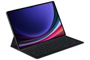Samsung - Galaxy Tab S9 Ultra Book Cover Keyboard Slim - Black - Front_Zoom