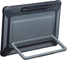 Samsung - Galaxy Tab S9+ Outdoor Cover - Black - Front_Zoom