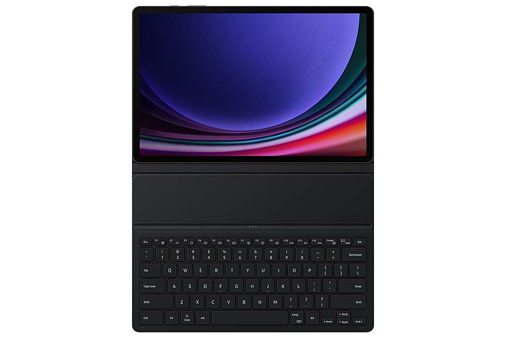 Alt View 22. Samsung - Galaxy Tab  S9/ S9 FE Book Cover Keyboard Slim - Black.