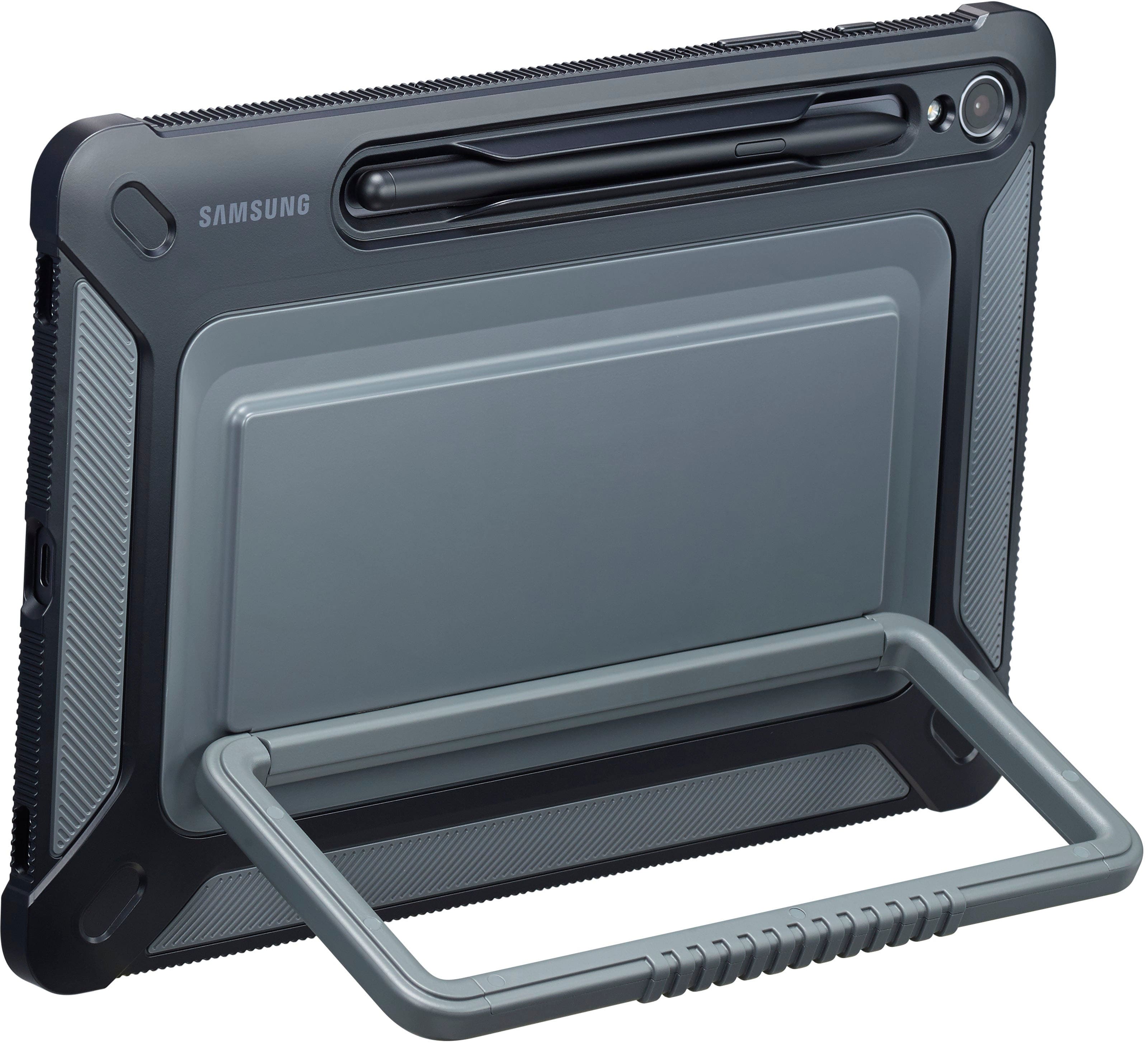 Samsung - Galaxy Tab S9 Outdoor Cover - Black - Front_Zoom
