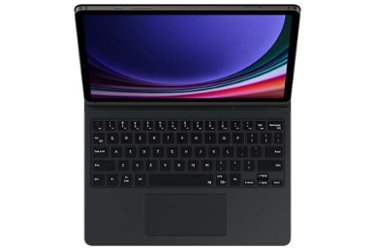 Samsung - Galaxy Tab S9/ S9 FE Book Cover Keyboard - Black - Front_Zoom
