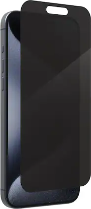 ZAGG - Glass Elite Privacy Maximum Impact & Privacy Filtering Screen Protector for Apple iPhone 15 Pro Max - Tinted
