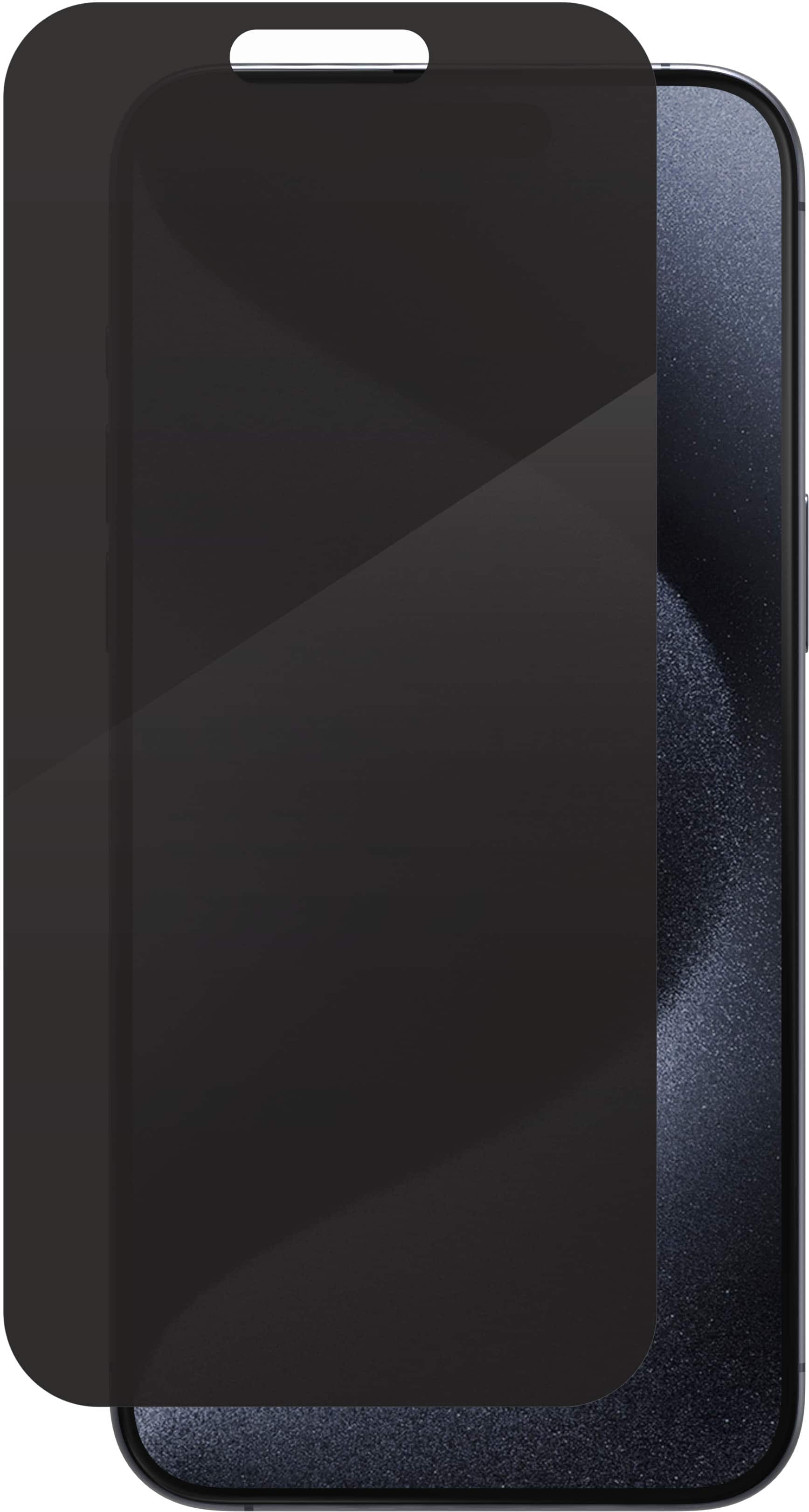 Alt View 11. ZAGG - InvisibleShield Glass Elite Privacy Maximum Impact & Privacy Filtering Screen Protector for Apple iPhone 15 Pro Max - Clear.