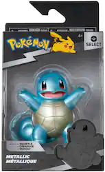 Jazwares - Pokémon Select - 3" Metallic Figure - Squirtle - Front_Zoom