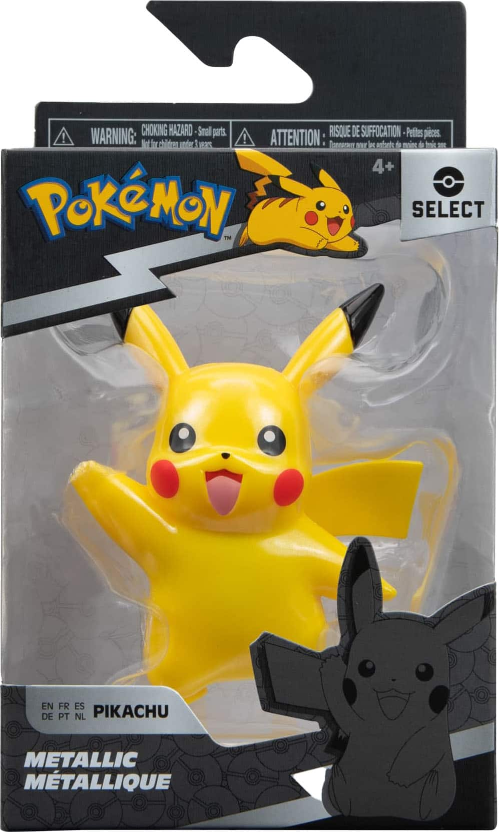 Pokemon Pikachu 3 Silver Figures 