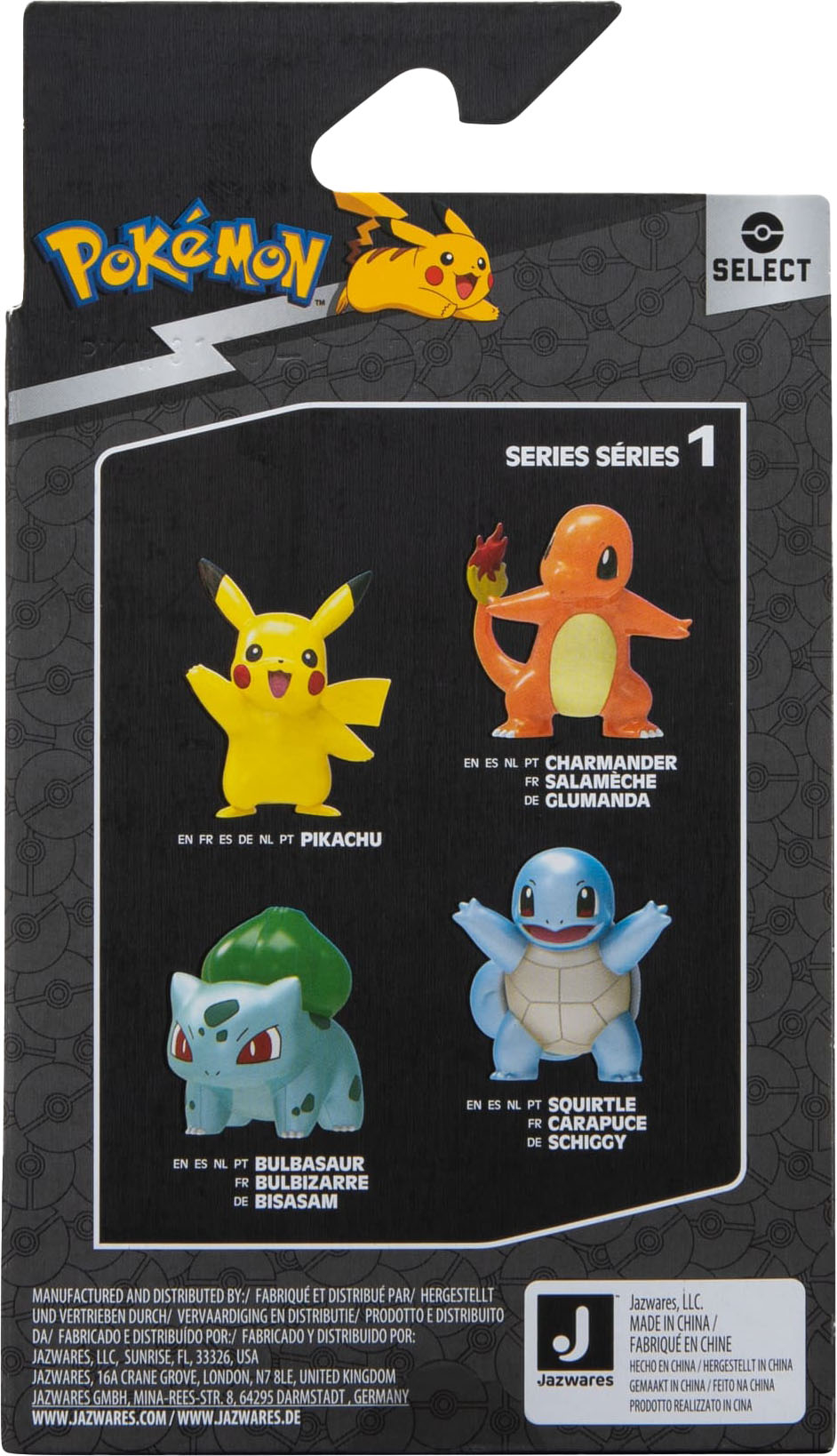 Left View: Jazwares - Pokemon Select - 3" Metallic Figure - Pikachu