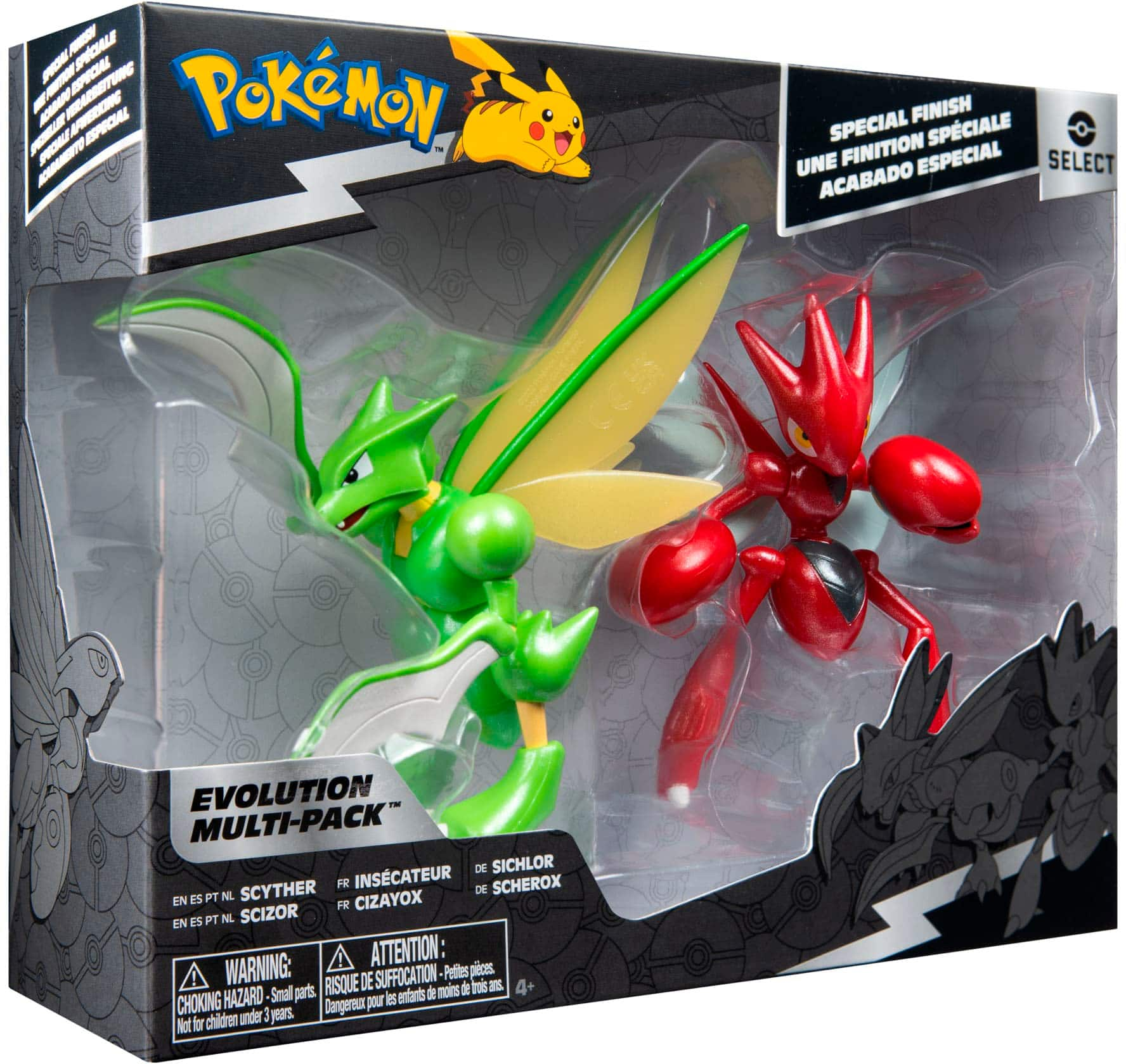 Pokémon - Pack 2 figurines Select Evolution Toxizap, Salarsen