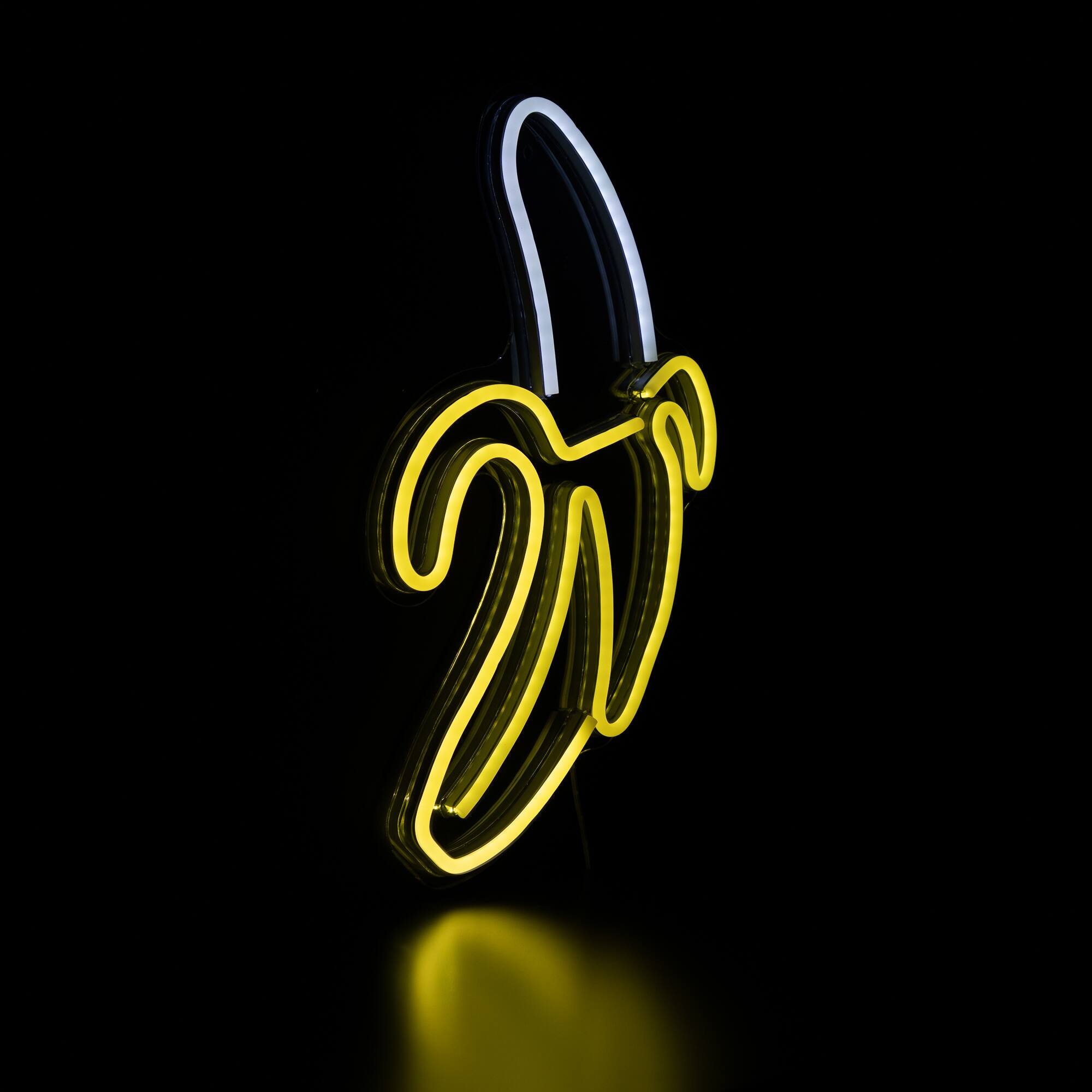 Alt View 4. Northlight - LED Banana Neon Lighted Wall Art - 18" - Yellow - Yellow.