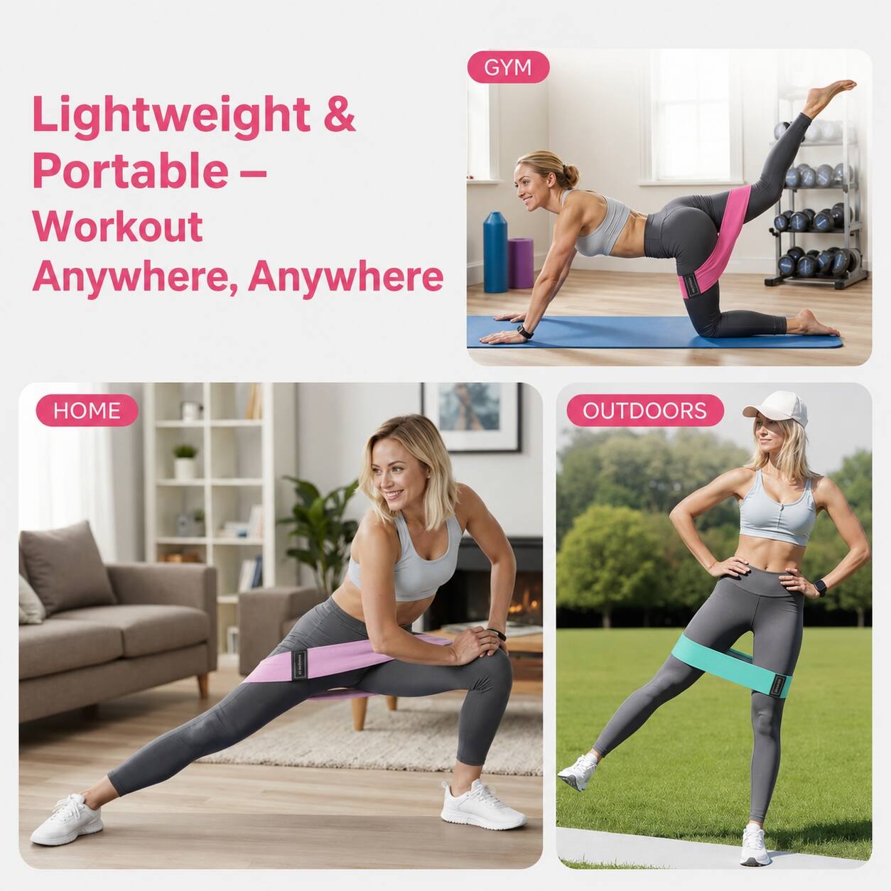 GYM Lightweight & Portable - Workout Anywhere, Anywhere  
HOME OUTDOORS