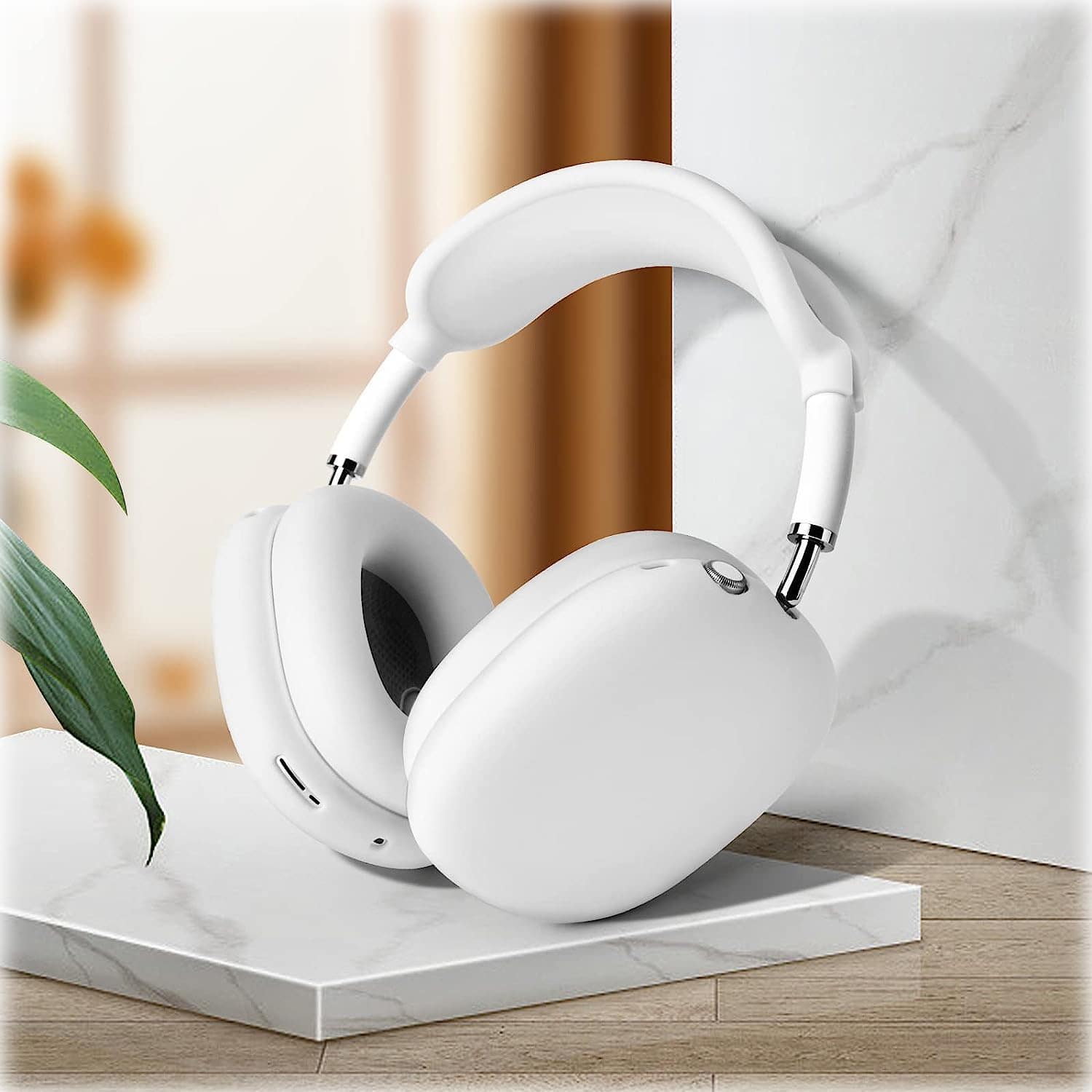 Alt View 16. SaharaCase - Silicone Combo Kit Case for Apple AirPods Max Headphones - White.