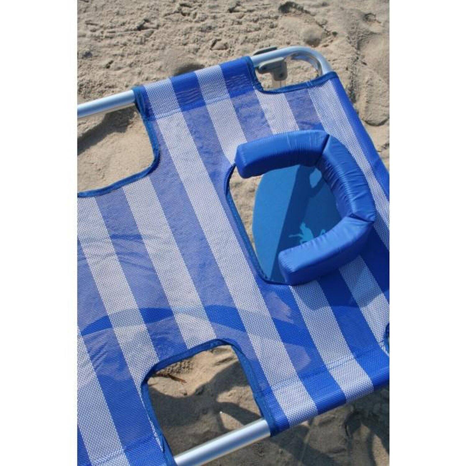 Alt View 7. Ostrich - Ostrich 3-N-1 Aluminum Multi-Position Reclining Beach Chair, Striped (2 Pack) - Striped.