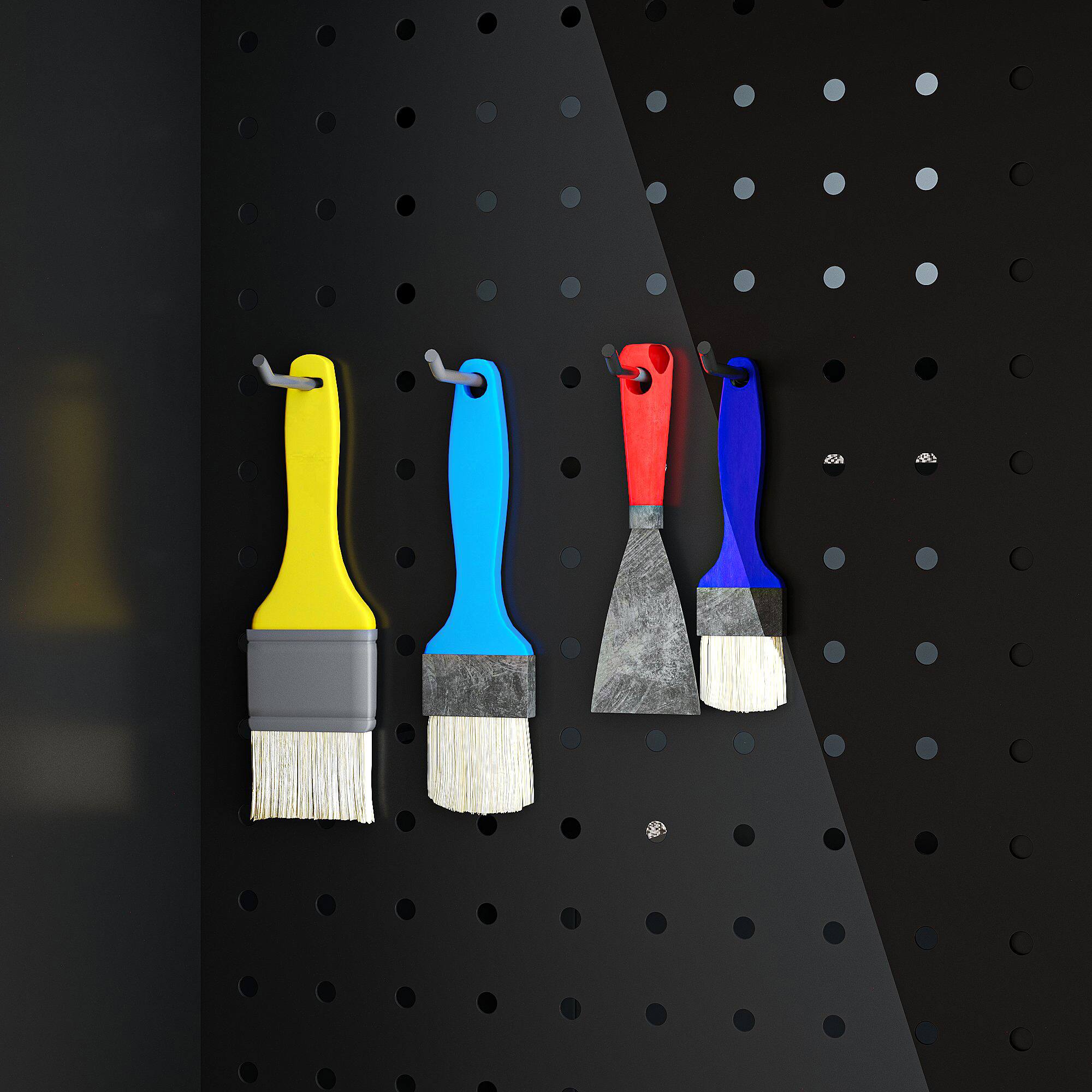 Alt View 10. Famapy - Rolling Tool Cabinet with Pegboard, 8 Drawers & Adjustable Shelves, Heavy-Duty Steel Garage Storage Cart - Black & Gray.