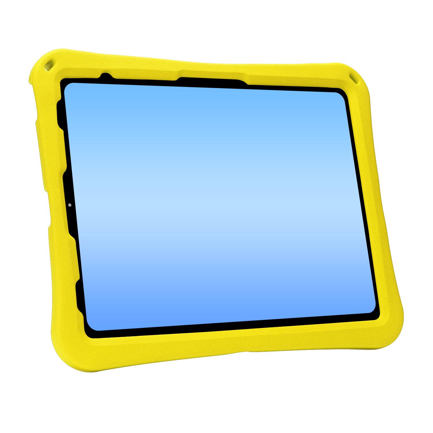 Alt View 2. Dteck - for Apple iPad Air (M4) 13" 2026/(M3) 2025/(M2) 2024 Rugged Case,Shockproof Heavy Duty EVA Cover with Rotating Stand - Yellow.