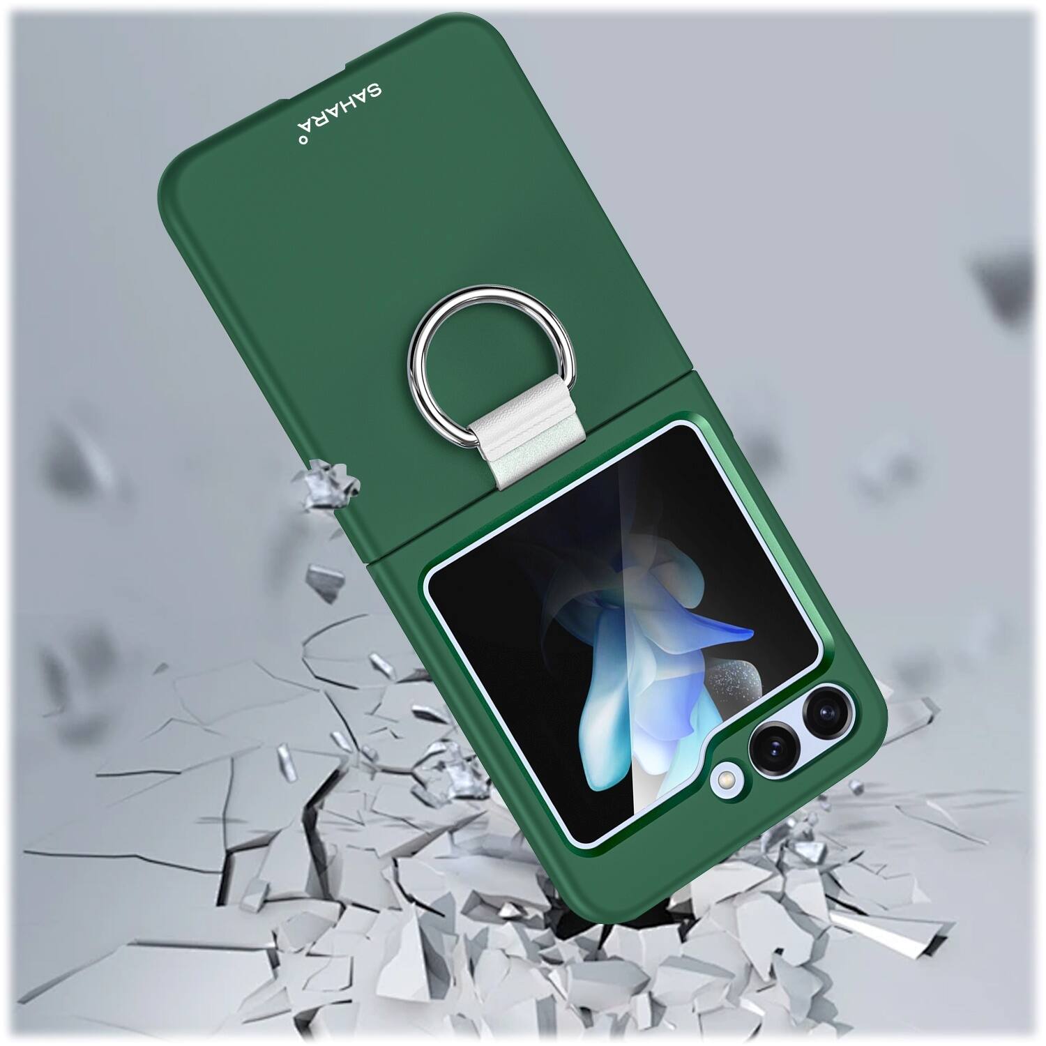 Alt View 14. SaharaCase - Venture Series Ring Case for Samsung Galaxy Z Flip6 - Cactus Green.