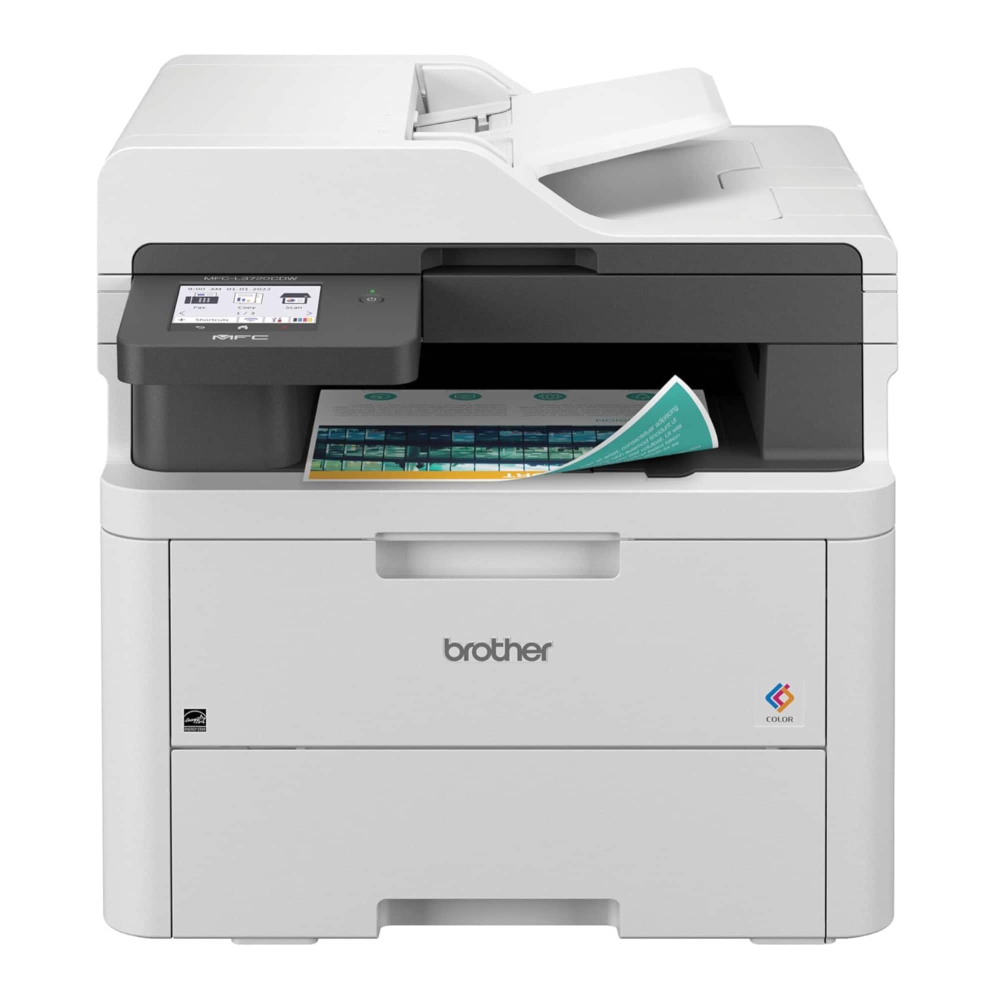 Brother - MFC-L3720CDW Wireless Digital Color All-in-One Printer - White/Black