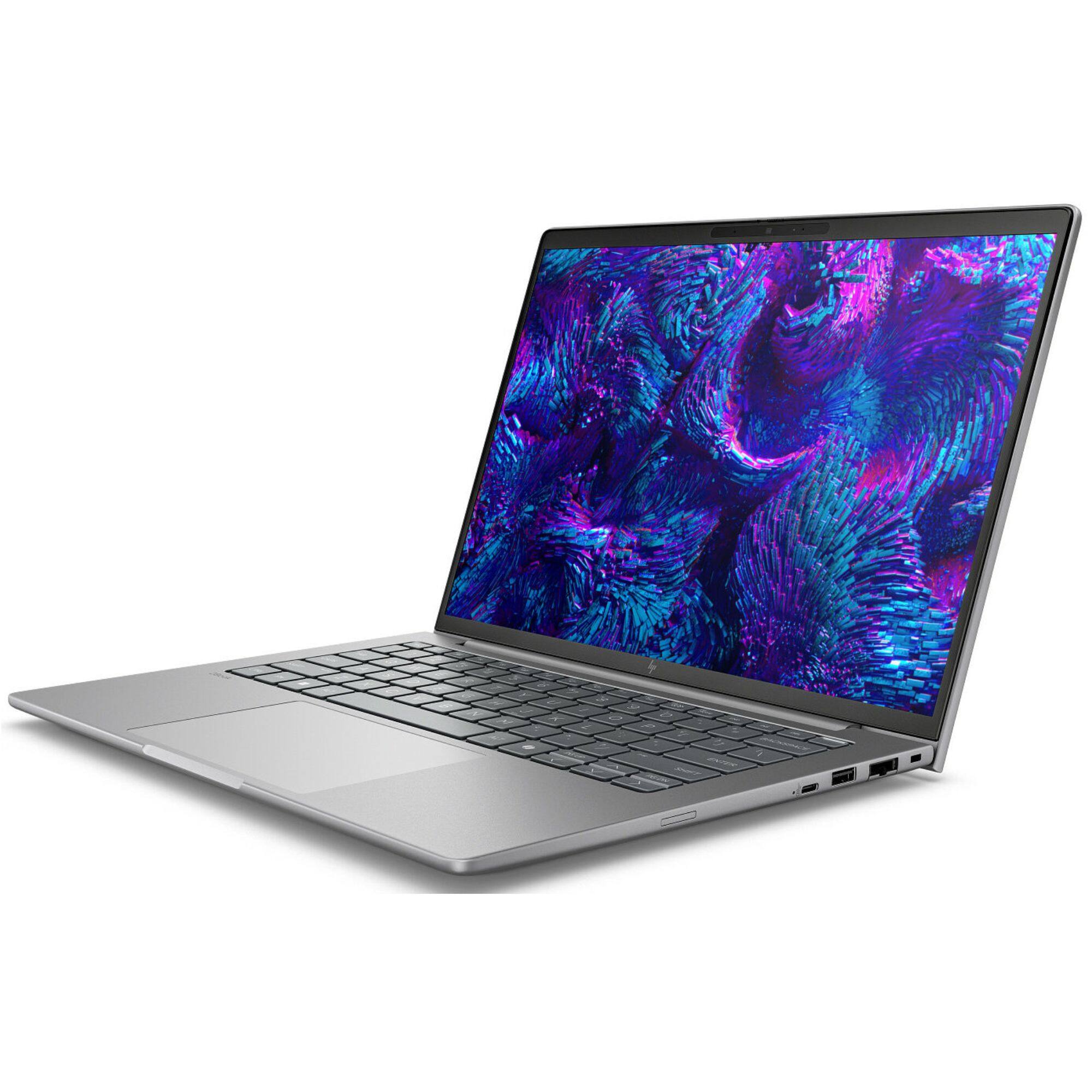 Alt View 2. HP - ZBook 8 G1i Mobile Workstation 14" WUXGA Intel Ultra 7 265U 1.7 GHz 16 GB 512GB SSD Intel Graphics Windows 11 Pro Laptop - Gray.