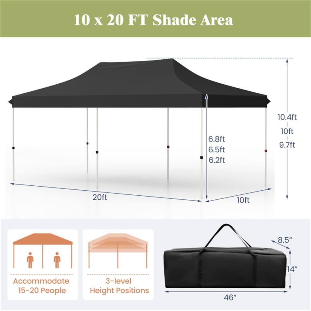 10 x 20 FT Shade Area

- 10.4ft
- 6.8ft
- 6.5ft
- 6.2ft
- 10ft
- 9.7ft
- 20ft
- 10ft
- 8.5" Accommodate 3-level 15-20 People Height Positions
- 46"
- 14"