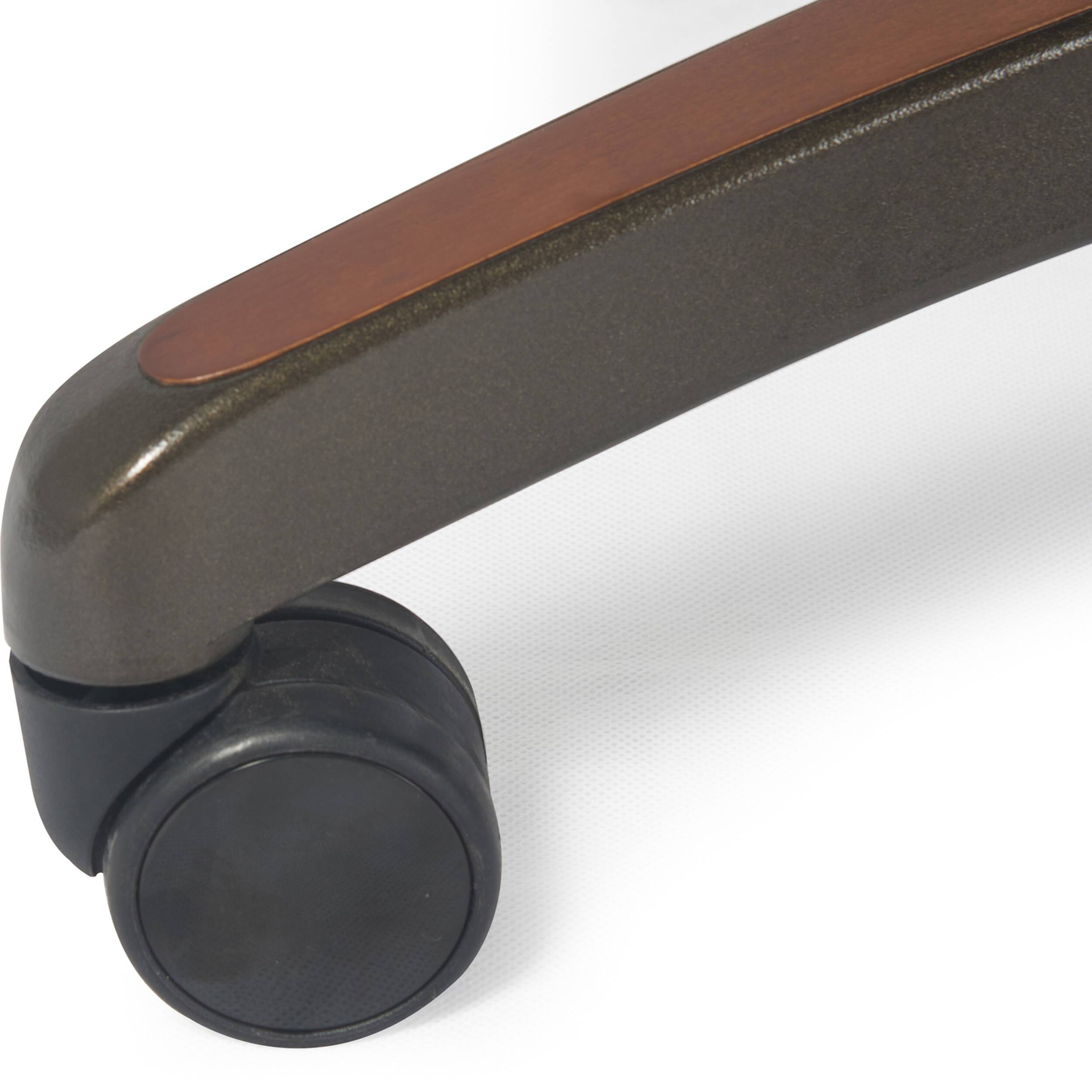 Alt View 12. La-Z-Boy - Bennett Bonded Leather Executive High-Back Ergonomic Office Chair - Brown.