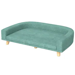 Pawhut - Sofa Couch Bed with Washable Cushion for Large Dogs - Green