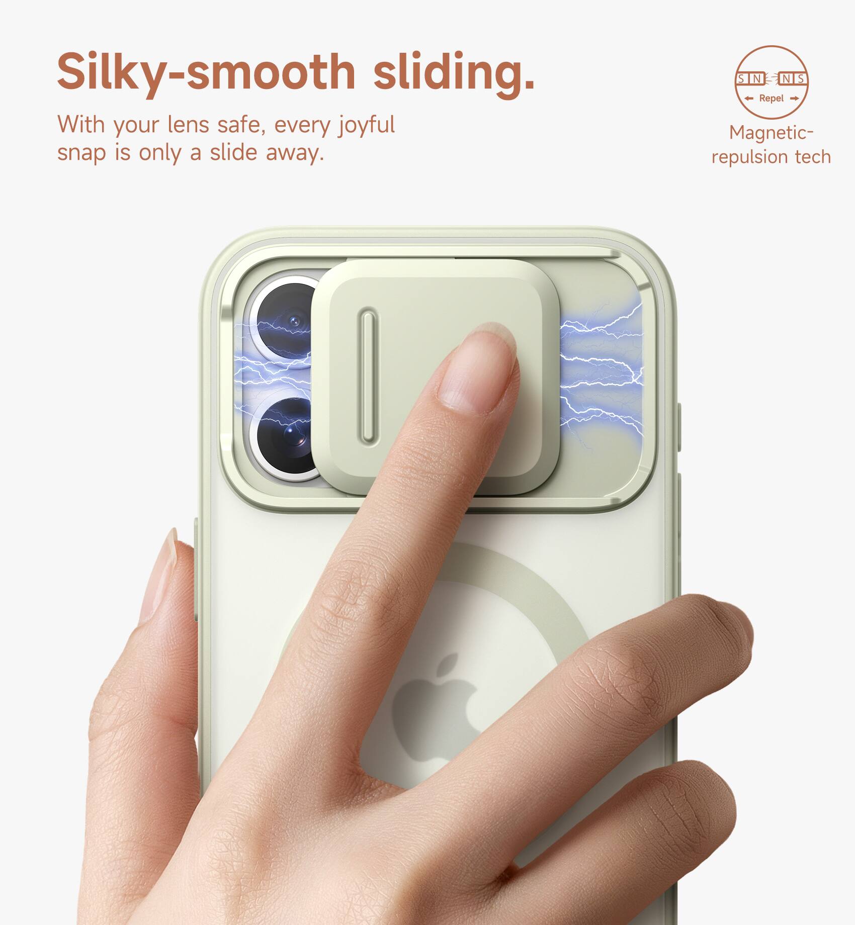 Silky-smooth sliding.  
With your lens safe, every joyful snap is only a slide away.  
STN NIS Repel - Magnetic repulsion tech