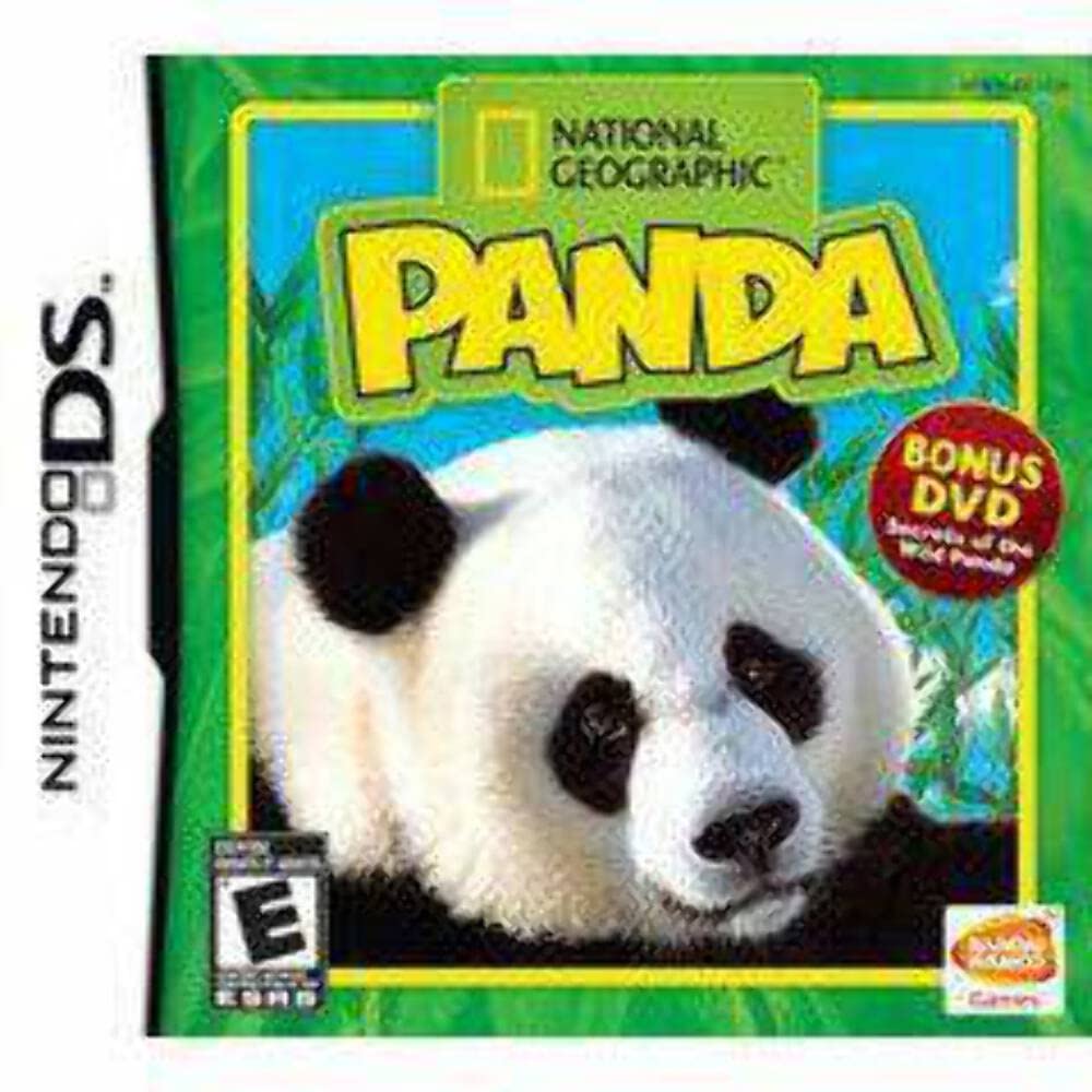 NATIONAL GEOGRAPHIC  
PANDA  

NINTENDO DS  

BONUS DVD  
Includes a DVD  

E  
ESRB  
2008  

NATIONAL GEOGRAPHIC  
Games