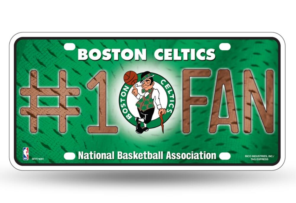 BOSTON CELTICS  
#1 FAN  
National Basketball Association  
RICO INDUSTRIES, INC./TAG EXPRESS