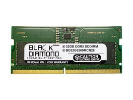 Black Diamond - 32gb (2rx8) ddr5 5200 sodimm memory bd32g5200mcn28