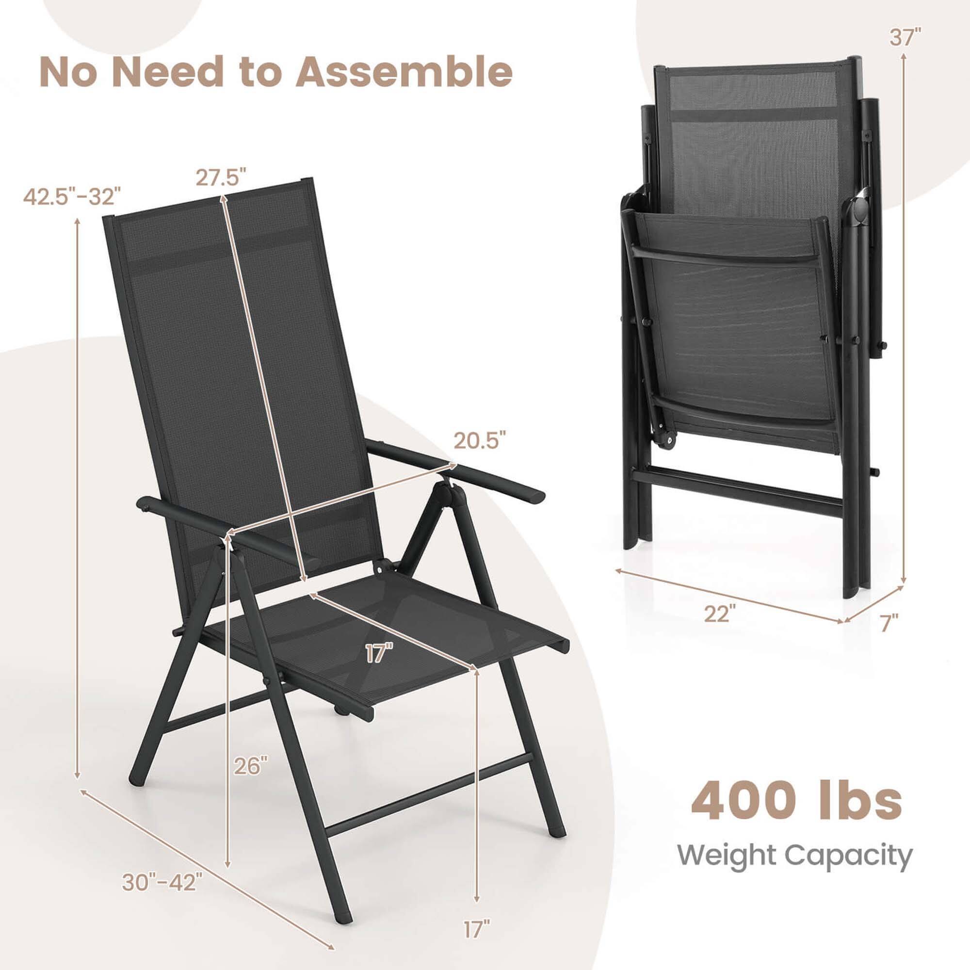No Need to Assemble 37" 42.5"-32" 27.5" 20.5" 17" 22" 7" 26" 30"-42" 400 Ibs Weight Capacity 17"