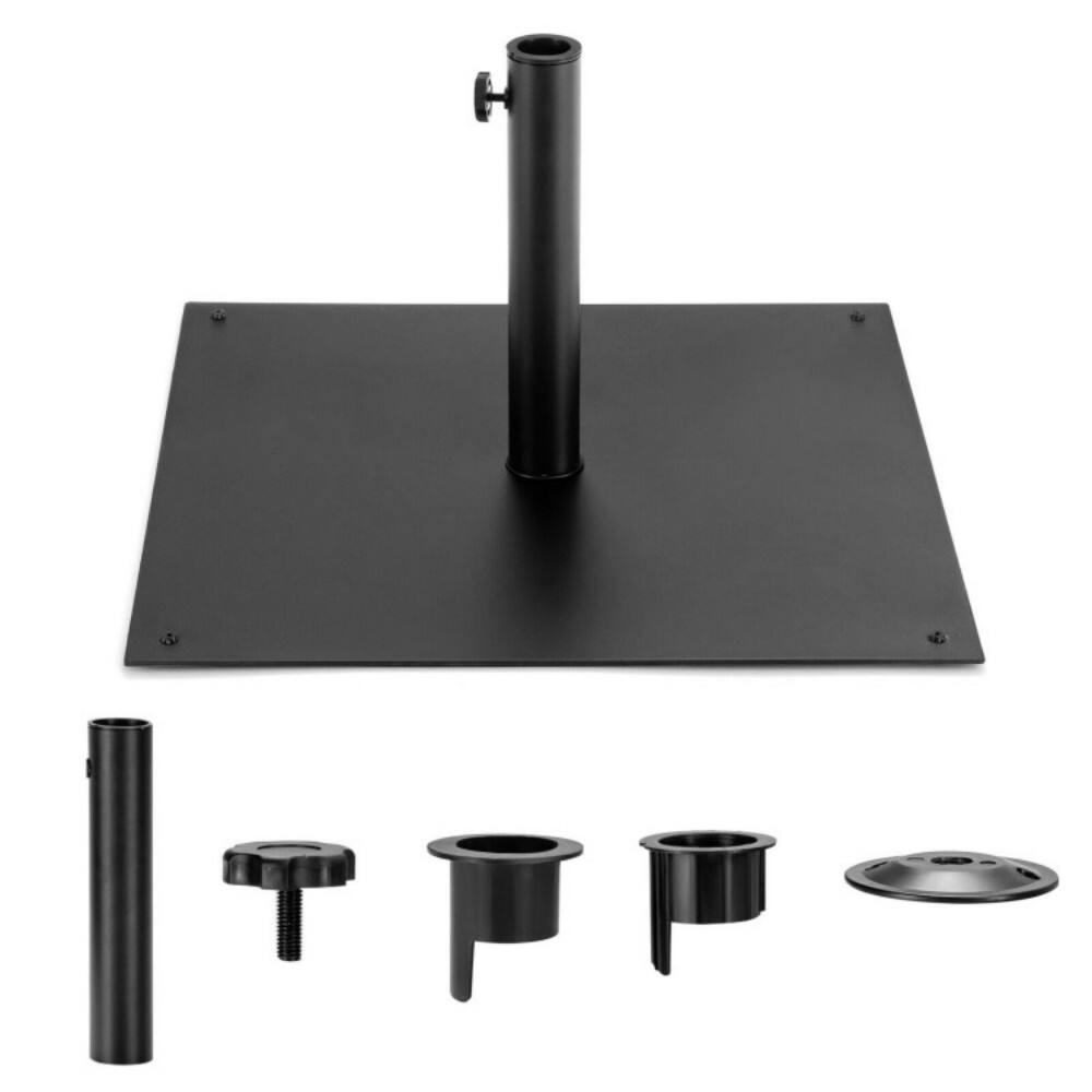 Alt View 5. Mondawe - 40 lbs Square Umbrella Base Stand with for Backyard Patio - Black.