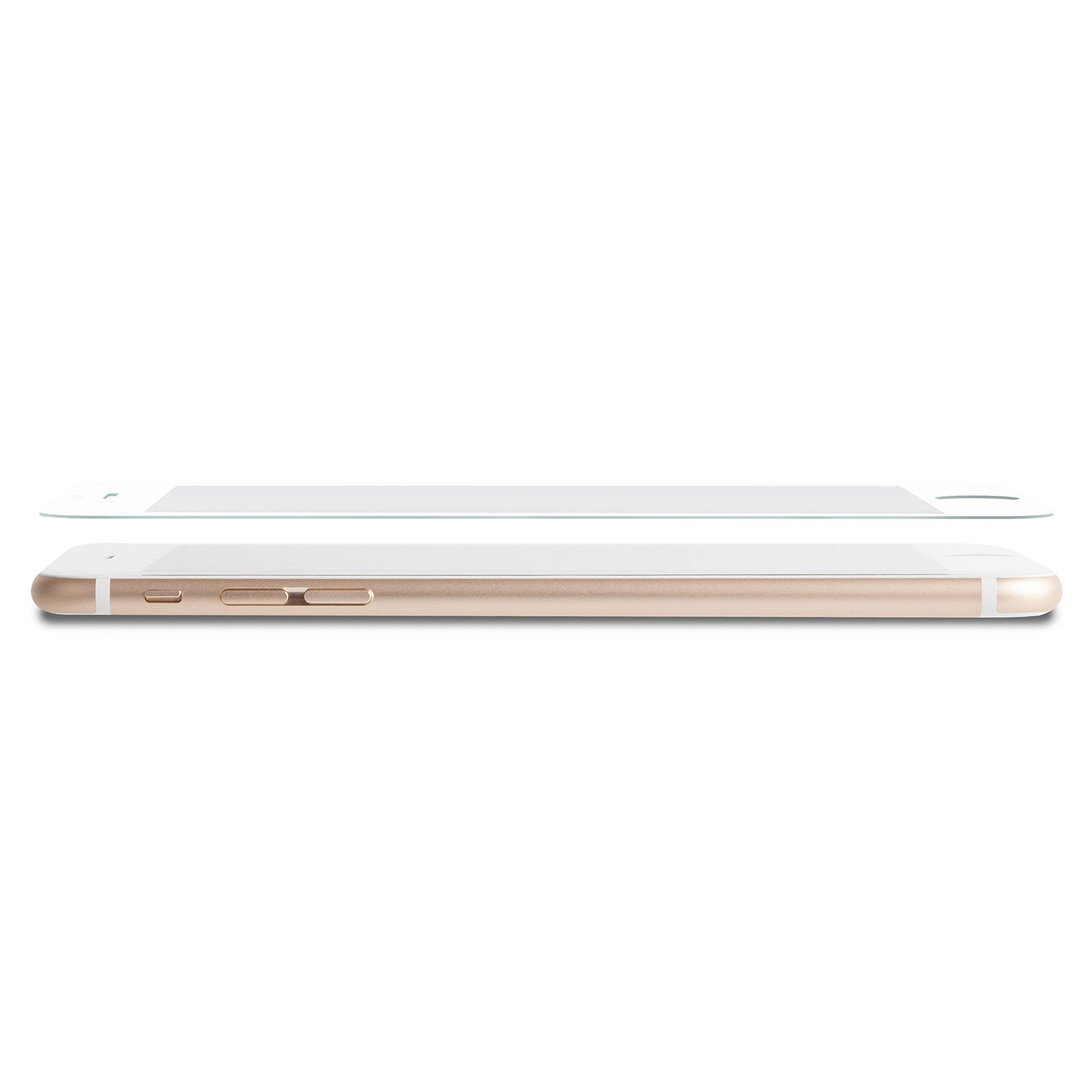 Left. Moshi - iVisor AG Anti-Glare Screen Protector for iPhone 6 Plus / 6S Plus - White - Clear/White.