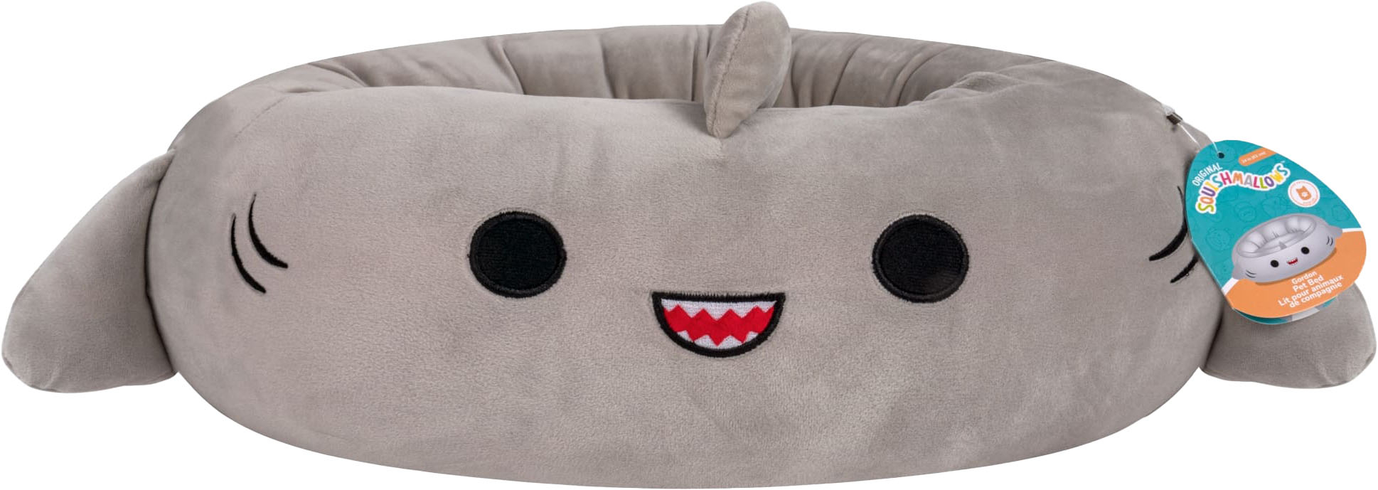 Angle View: Jazwares - Squishmallows Pet Bed - Gordon the Shark - Small